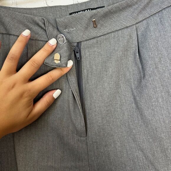 Nasty Gal Charcoal Women’s Dress Pants Wide Leg Size 10 - Picture 3 of 6